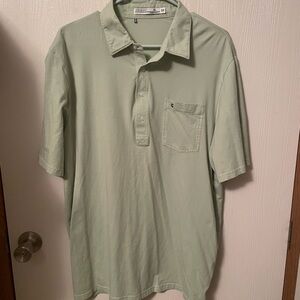 Criquet Men's Light Green Polo Shirt SZ XL Soft